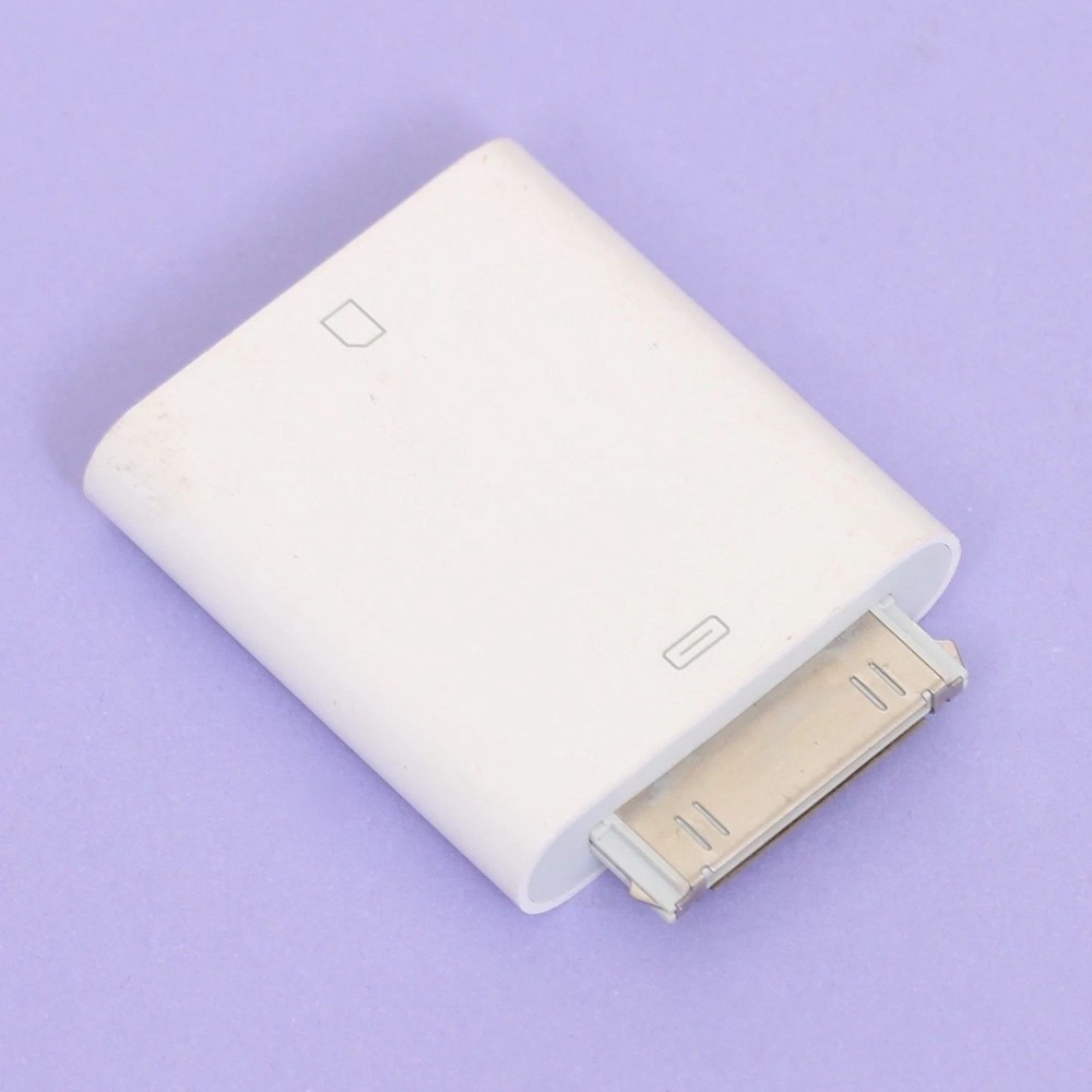 Apple iPad Camera Connection Kit SD Card Reader Adapter A1362 30-Pin White